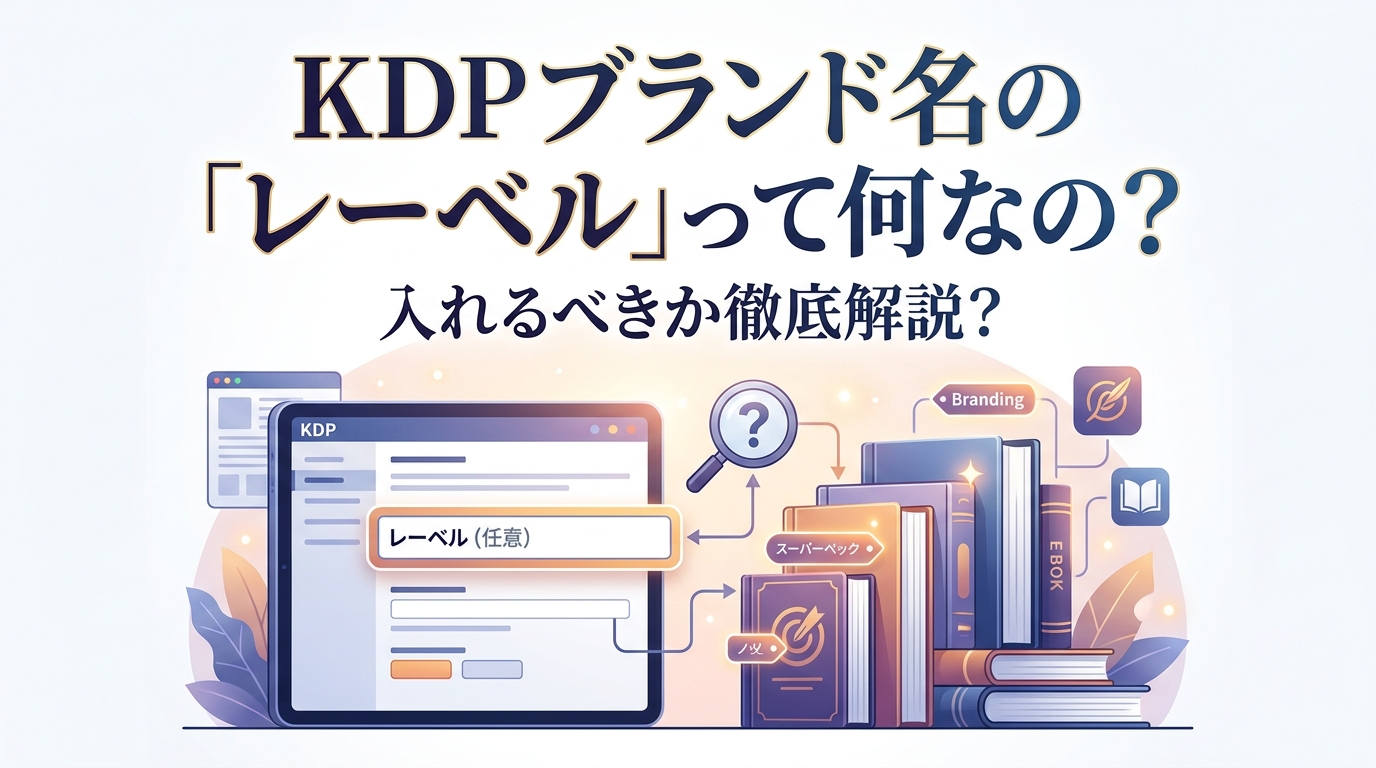 KDP ブランド名の「レーベル」って何なの?入れるべきか徹底解説?