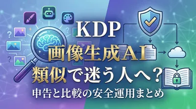 KDP 画像生成AI 類似で迷う人へ？申告と比較の安全運用まとめ