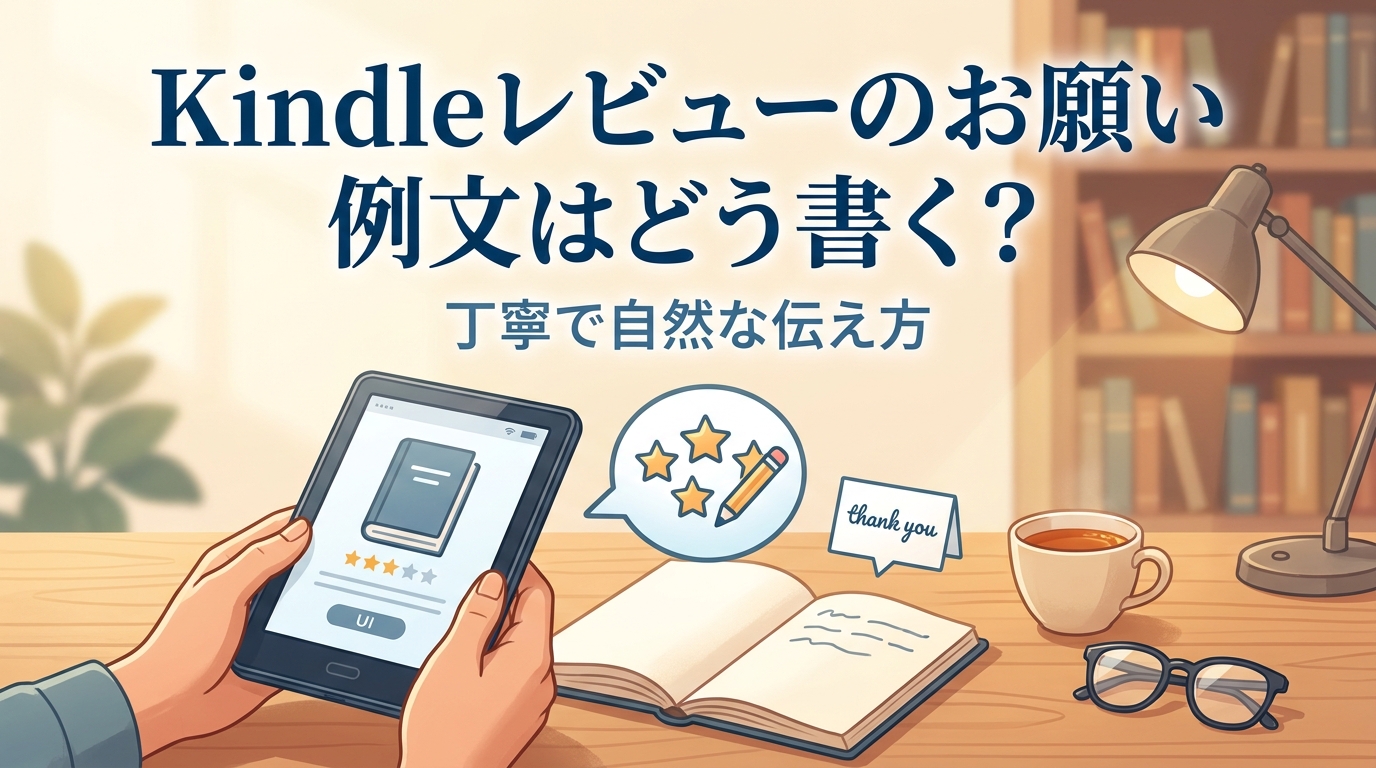 Kindleレビューのお願い例文はどう書く?丁寧で自然な伝え方