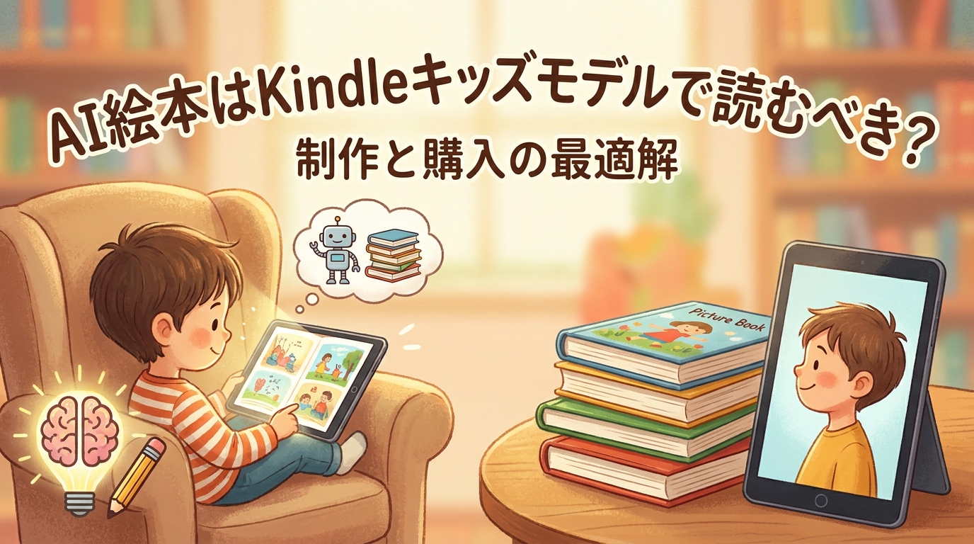 AI絵本はKindleキッズモデルで読むべき?制作と購入の最適解