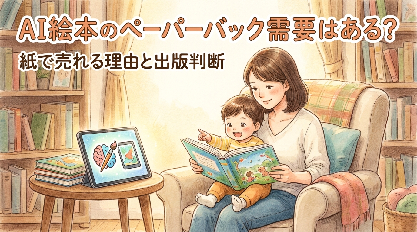 AI絵本のペーパーバック需要はある?紙で売れる理由と出版判断