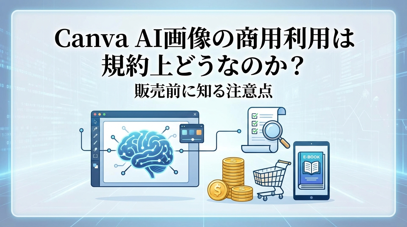 Canva AI画像の商用利用は規約上どうなのか?販売前に知る注意点