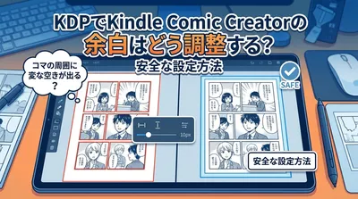 KDPでKindle Comic Creatorの余白はどう調整する？安全な設定方法
