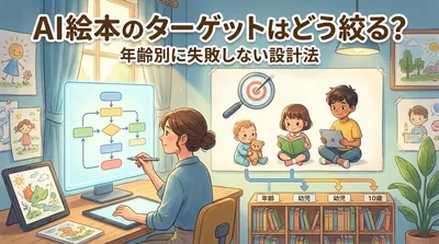 AI絵本のターゲットはどう絞る？年齢別に失敗しない設計法