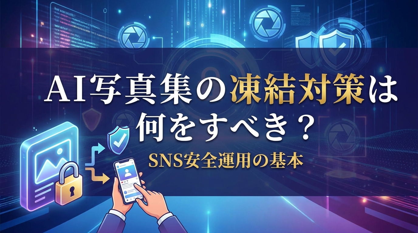 AI写真集の凍結対策は何をすべき?SNS安全運用の基本