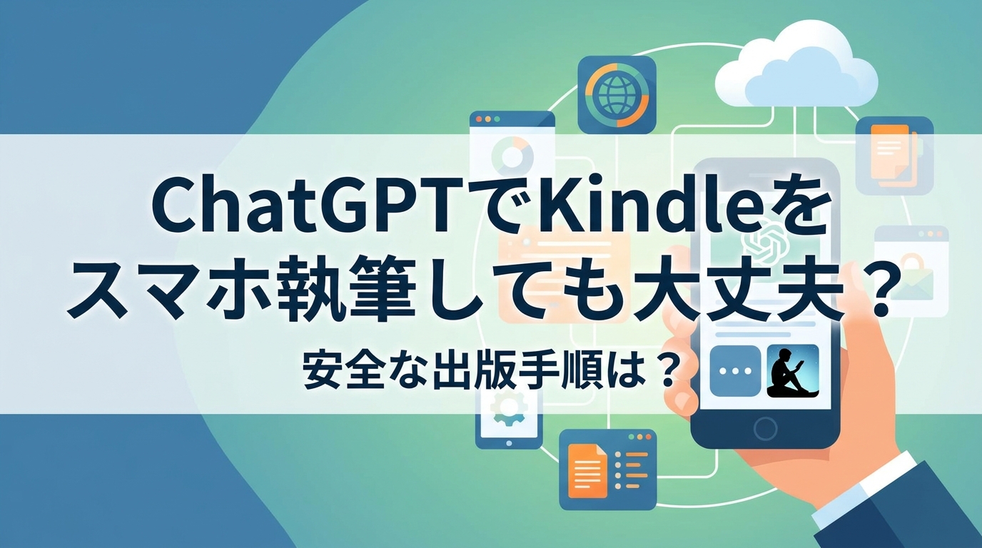ChatGPTでKindleをスマホ執筆しても大丈夫？安全な出版手順は？