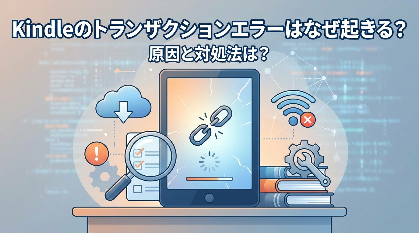 Kindleのトランザクションエラーはなぜ起きる?原因と対処法は?