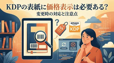 KDPの表紙に価格表示は必要ある？変更時の対応と注意点