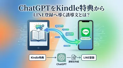 ChatGPTをKindle特典からLINE登録へ導く誘導文とは？