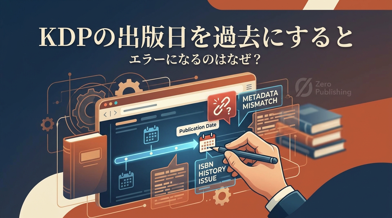 KDPの出版日を過去にするとエラーになるのはなぜ？