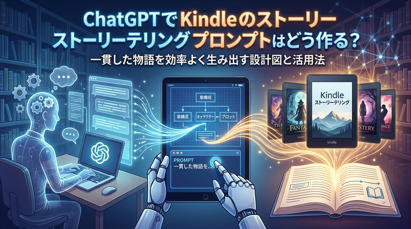 ChatGPTでKindleのストーリーテリングプロンプトはどう作る？