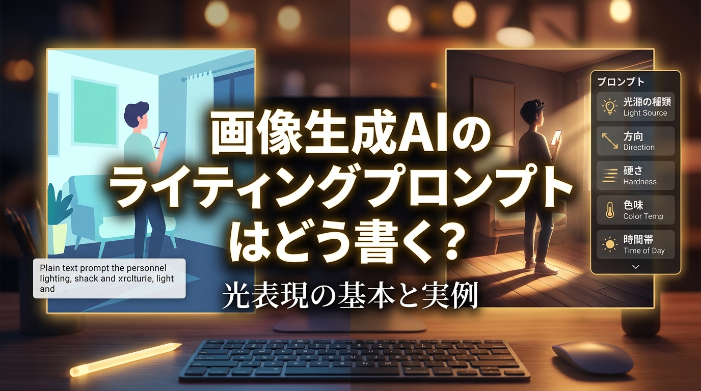 画像生成AIのライティングプロンプトはどう書く？光表現の基本と実例