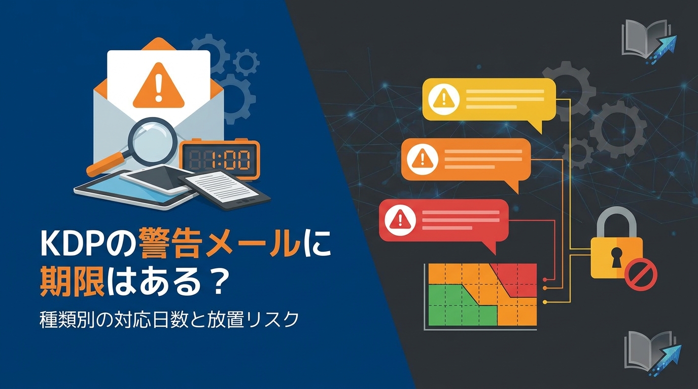 KDPの警告メールに期限はある?種類別の対応日数と放置リスク