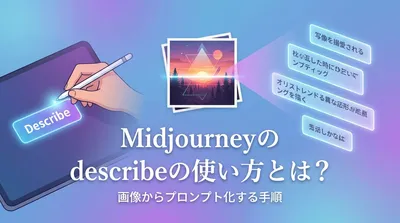 Midjourneyの/describeの使い方とは？画像からプロンプト化する手順