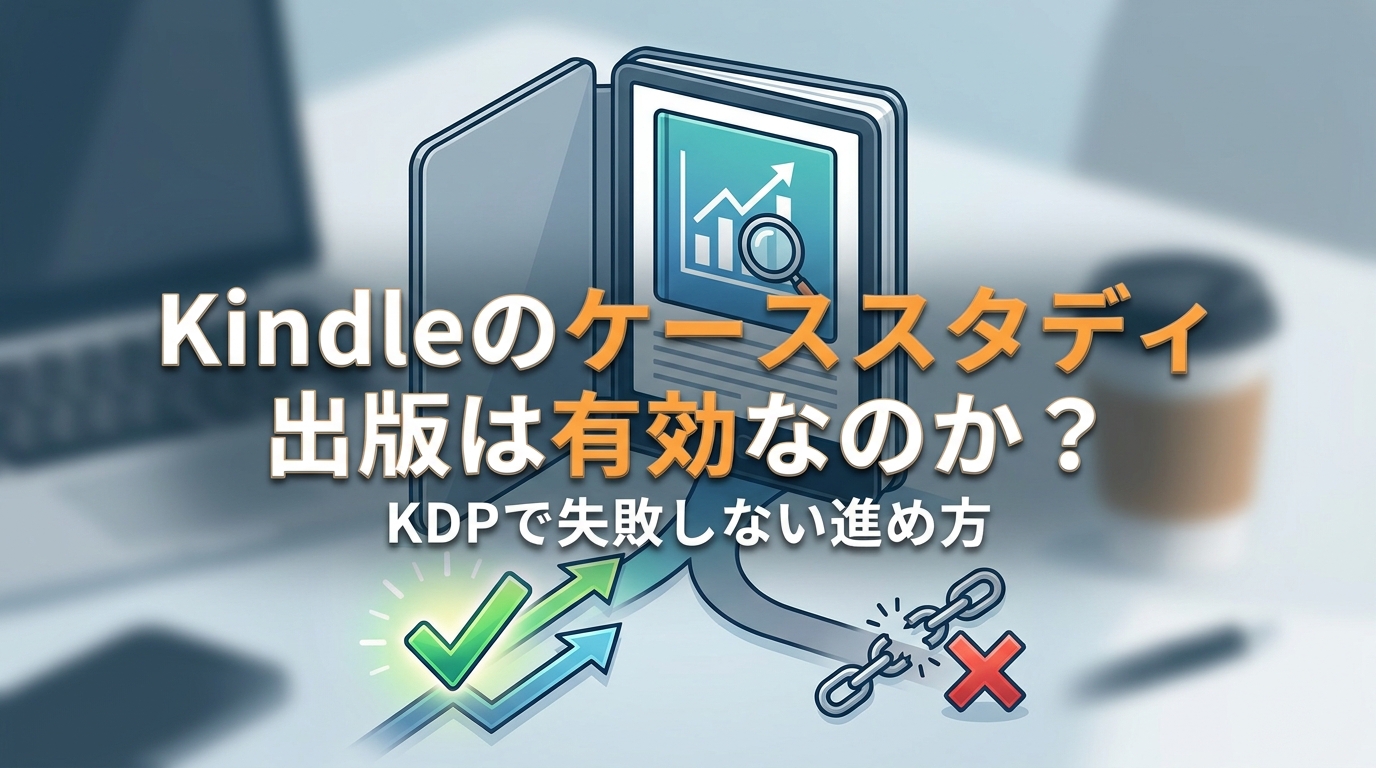 Kindleのケーススタディ出版は有効なのか?KDPで失敗しない進め方
