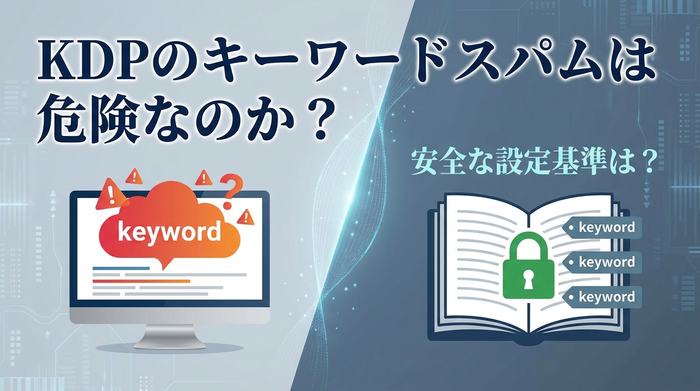 KDPのキーワードスパムは危険なのか?安全な設定基準は?