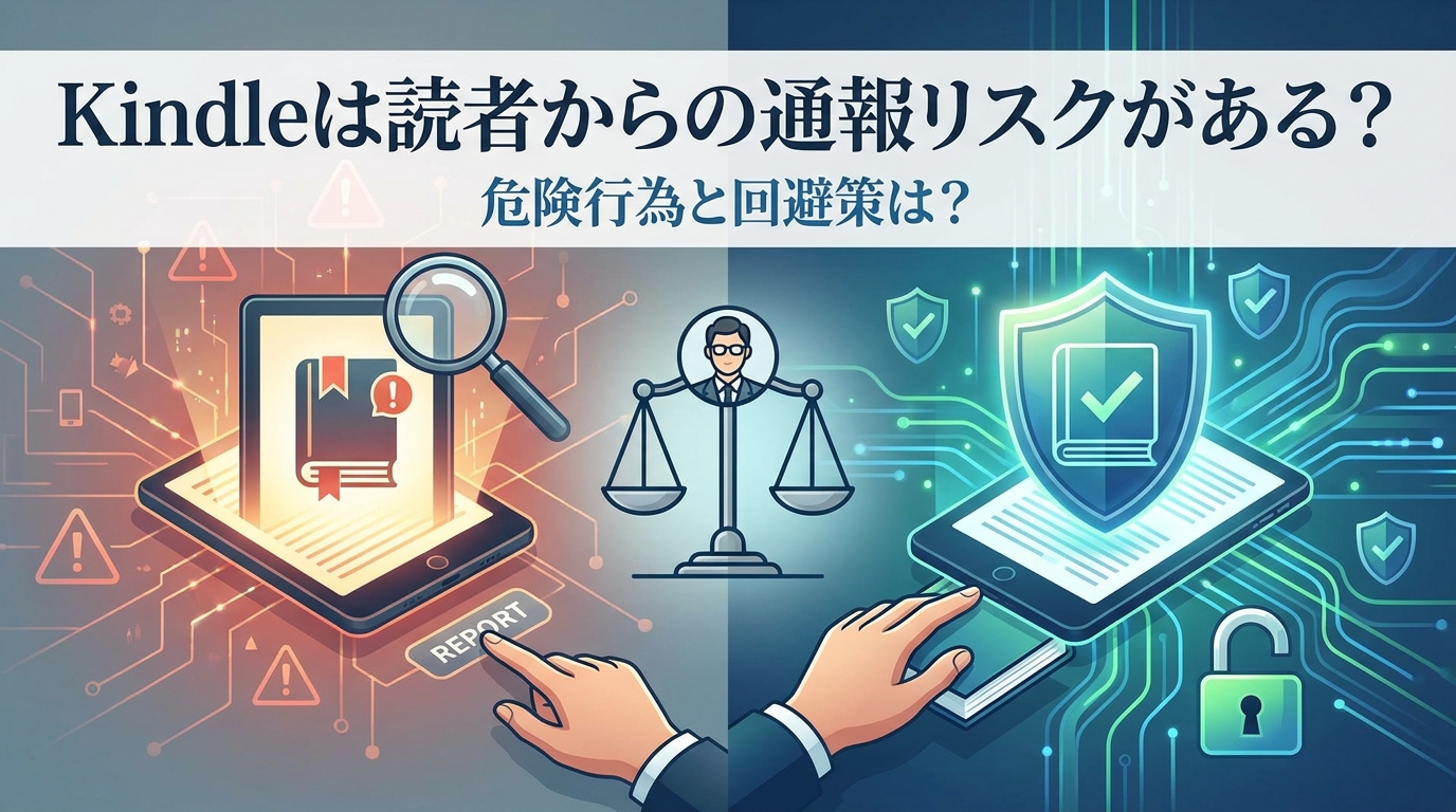 Kindleは読者からの通報リスクがある?危険行為と回避策は?