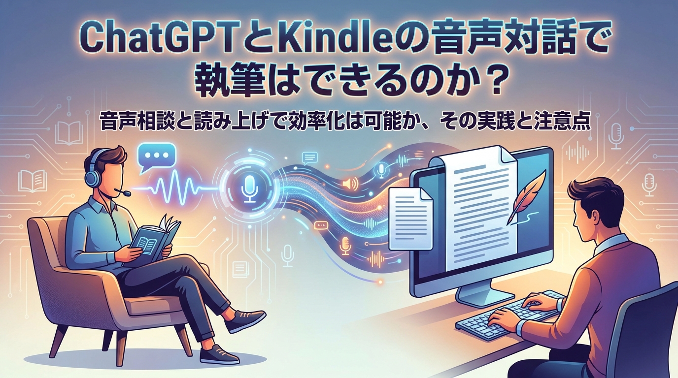 ChatGPTとKindleの音声対話で執筆はできるのか?