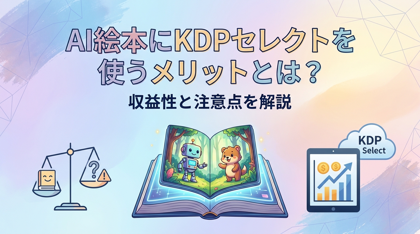 AI絵本にKDPセレクトを使うメリットとは?収益性と注意点を解説