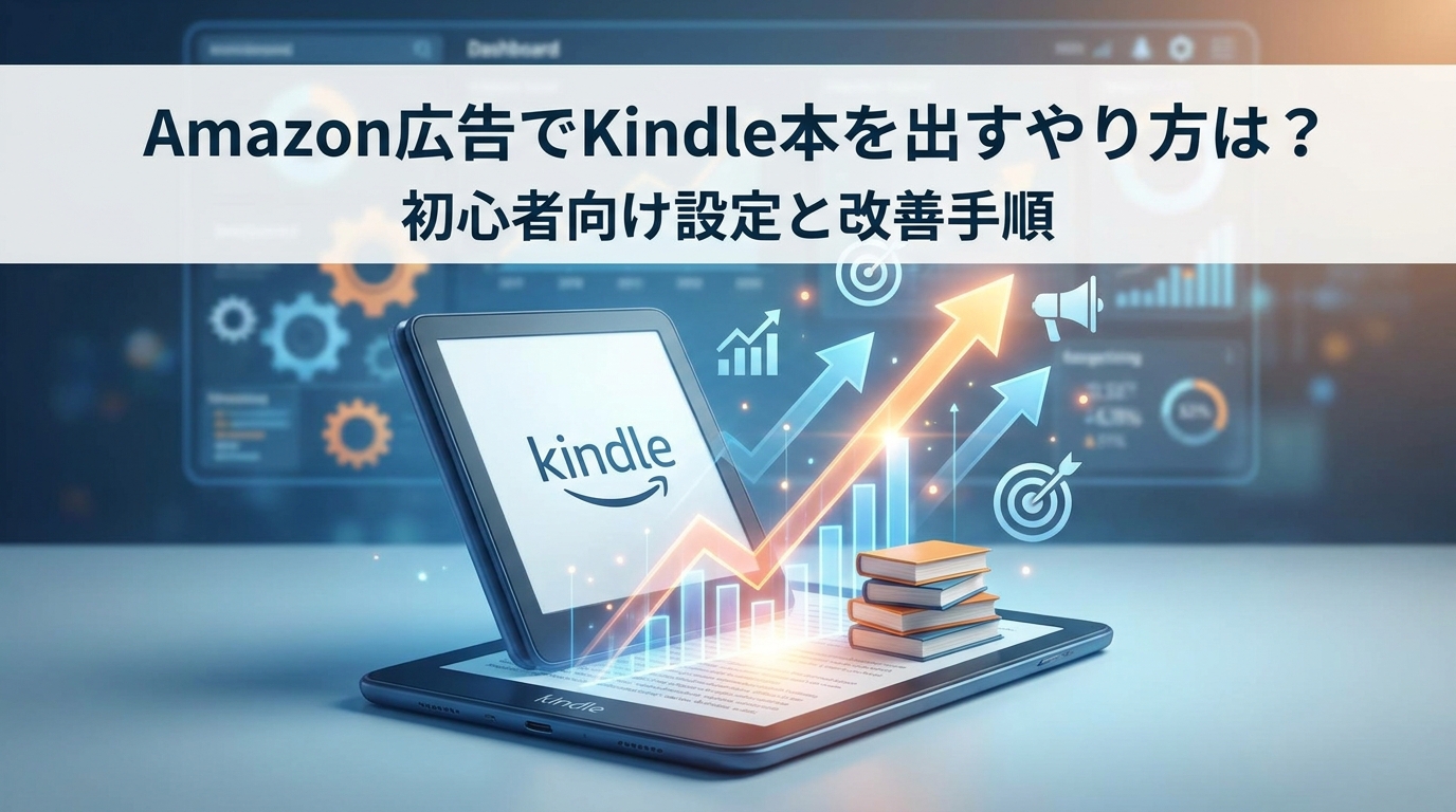 Amazon広告でKindle本を出すやり方は?初心者向け設定と改善手順