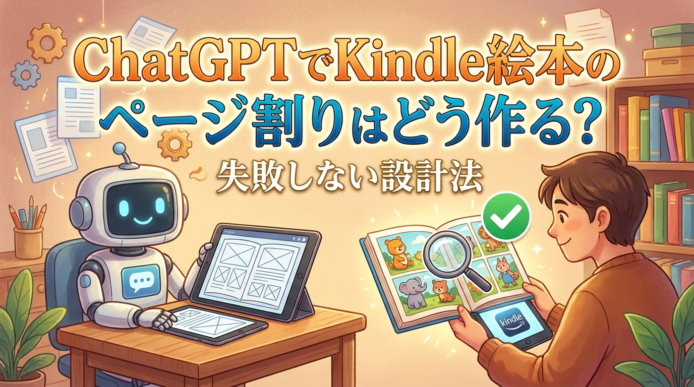ChatGPTでKindle絵本のページ割りはどう作る？失敗しない設計法