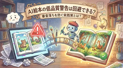 AI絵本の低品質警告は回避できる？審査落ちを防ぐ実践策とは？