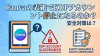 Canvaの表紙でKDPアカウント停止になるのか？安全対策は？