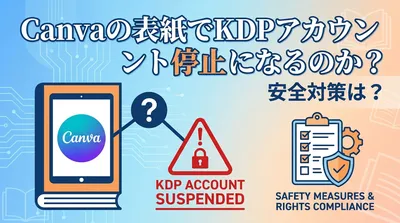 Canvaの表紙でKDPアカウント停止になるのか？安全対策は？